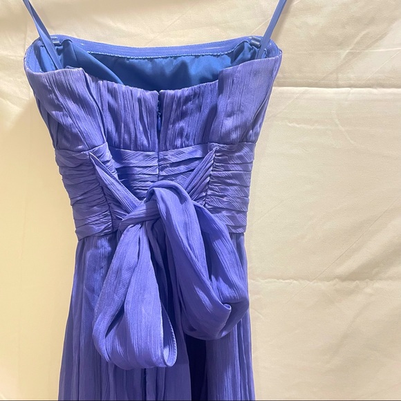 🌻2X HP🌻BCBGMAXAZRIA Violet Strapless Silk Floor Length Evening Dress, Size: 0 - Picture 11 of 14